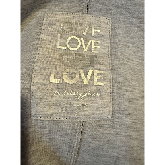 Betsey Johnson hooded jacket women’s longline scuba jacket sz small Asymmetrical - Picture 4 of 16